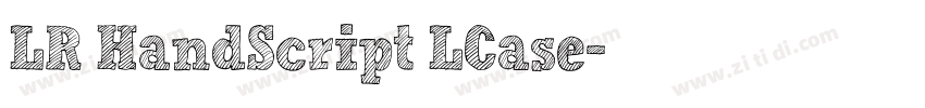 LR HandScript LCase字体转换